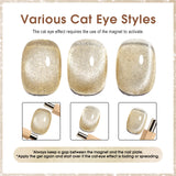 CANNI Gel Polish 8 Colors Set - Interstellar Cat Eye Collection, view 4