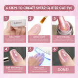CANNI Gel Polish 8 Colors Set - Interstellar Cat Eye Collection, view 6
