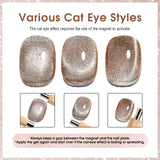 CANNI Cat Eye Gel Polish 8 Colors Set - Iridescent Dream, view 4