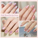 CANNI Gel Polish 8 Colors Set - Pink Planet Cat Eye Collection, view 6