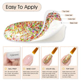 CANNI Glitter Gel Polish 8 Colors Set - Prism Flash Collection, view 4