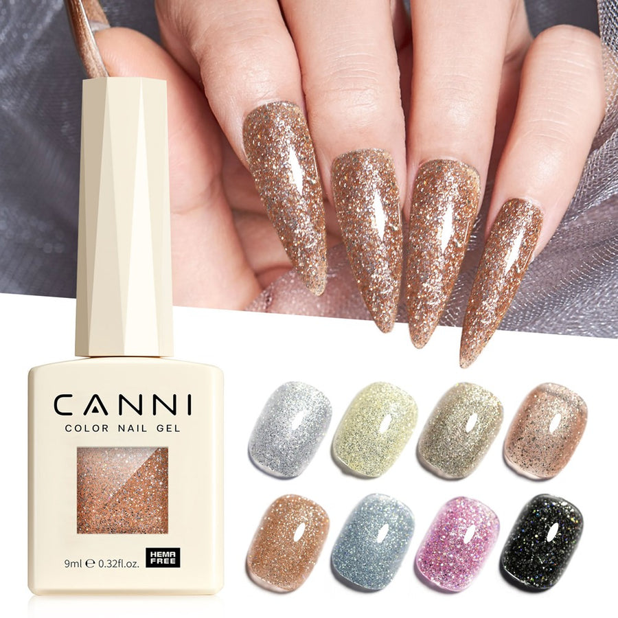 CANNI Glitter Nail Gel 9ml - Diamond Glitter Series