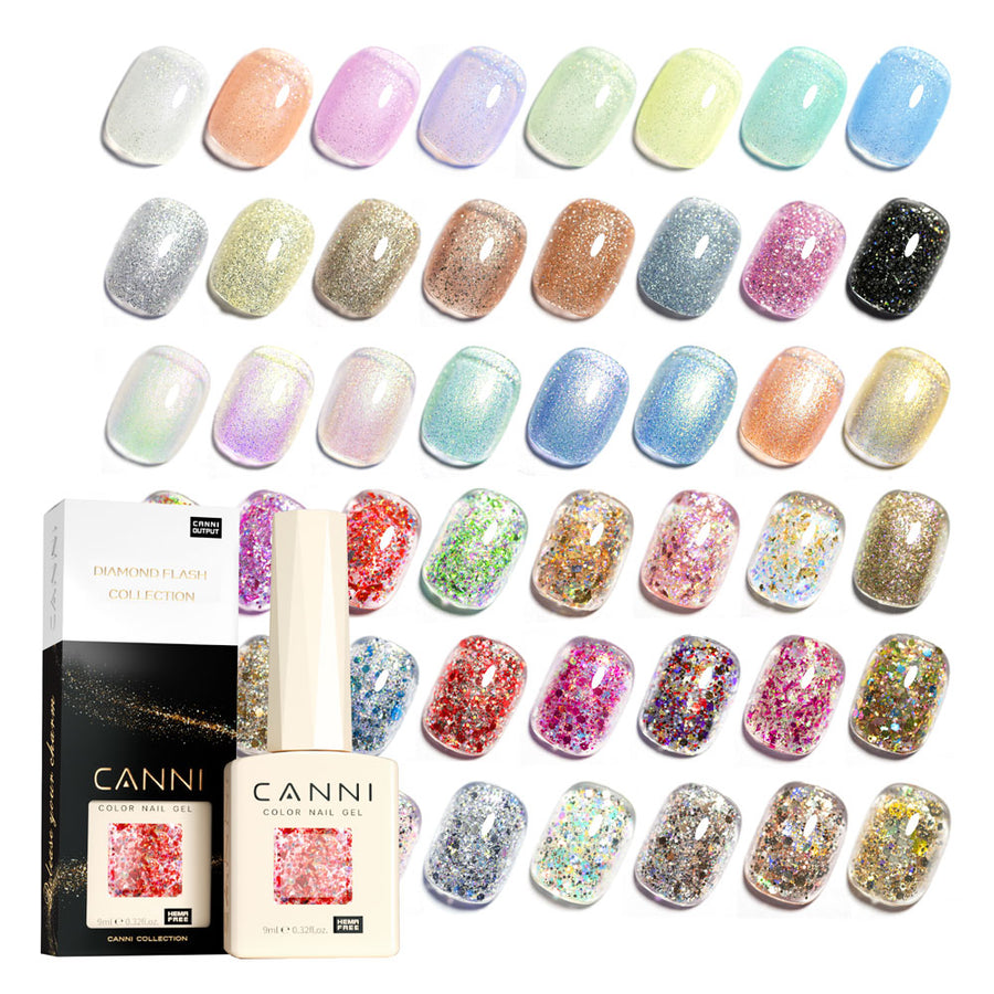 CANNI Glitter Nail Gel 9ml
