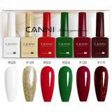 CANNI Holiday Jubilee Kit - 9ml Nail Gel 6 Colors Set-2315, view 4