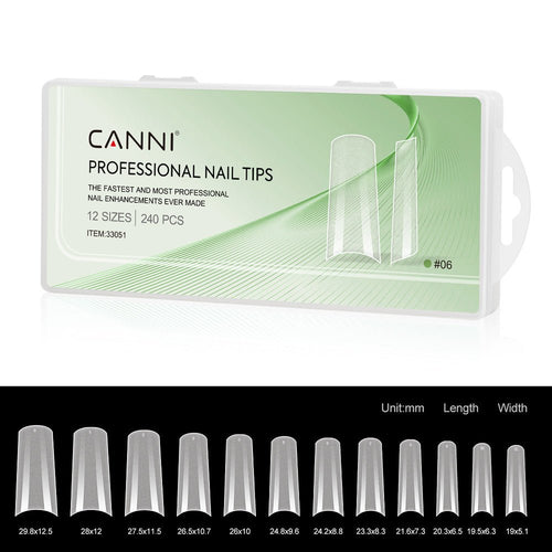 CANNI Matte French Nail - False Nail Tips