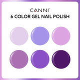 CANNI 2308 - 9ml Nail Gel 6 Colors Set, view 3