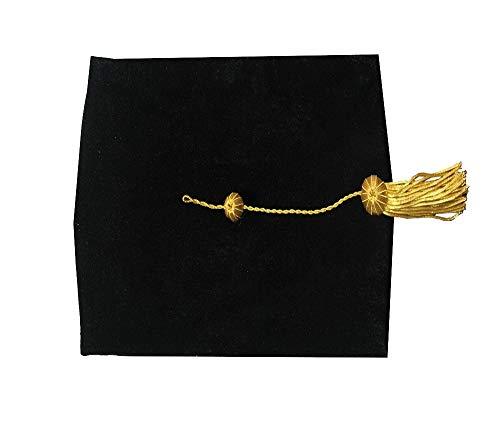 Cap and Gown Direct 4-Sided Graduation Tam – Bachelor/Master Faculty Velvet Cap with Tassel