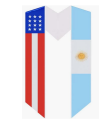 Cap and Gown Direct USA/Argentina Flag Graduation Stole - Flag Sashes for Graduates