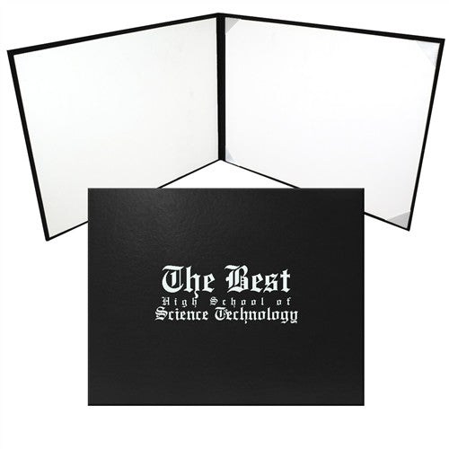 Cap and Gown Direct Black Graduation Diploma Cover