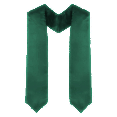 Cap and Gown Direct Custom Green Choir Stole - Hunter Green