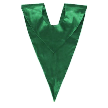 Cap and Gown Direct Custom Green Choir V-Stole - Emerald Green