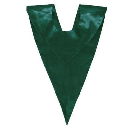 Cap and Gown Direct Custom Green Choir V-Stole - Hunter Green