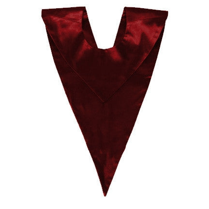 Cap and Gown Direct Custom Maroon Graduation V-Stole