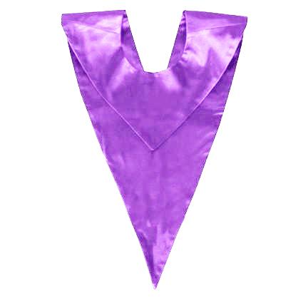 Cap and Gown Direct Custom Purple Graduation V-Stole