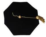 Cap and Gown Direct Custom 8-Sided Velvet Doctoral Tam – Premium Academic Graduation Cap, view 3