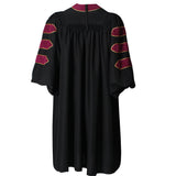 Cap and Gown Direct Deluxe Maroon Doctoral Gown with Gold Piping (Clearance), view 2