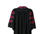 Cap and Gown Direct Deluxe Maroon Doctoral Gown with Gold Piping (Clearance), view 3