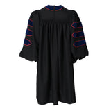 Cap and Gown Direct Royal Blue Deluxe Doctoral Gown with Red Piping- Academic Regalia, view 2