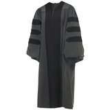 Cap and Gown Direct Deluxe Doctoral Gown - No Piping - Red, Black or Royal, view 3