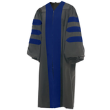 Cap and Gown Direct Deluxe Doctoral Gown - No Piping - Red, Black or Royal, view 5