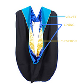 Cap and Gown Direct Custom Order Doctoral Hood, view 3