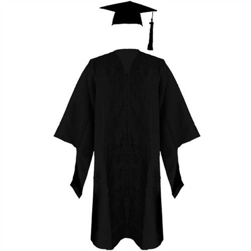 Cap and Gown Direct Black Economy Masters Cap, Gown & Tassel Set