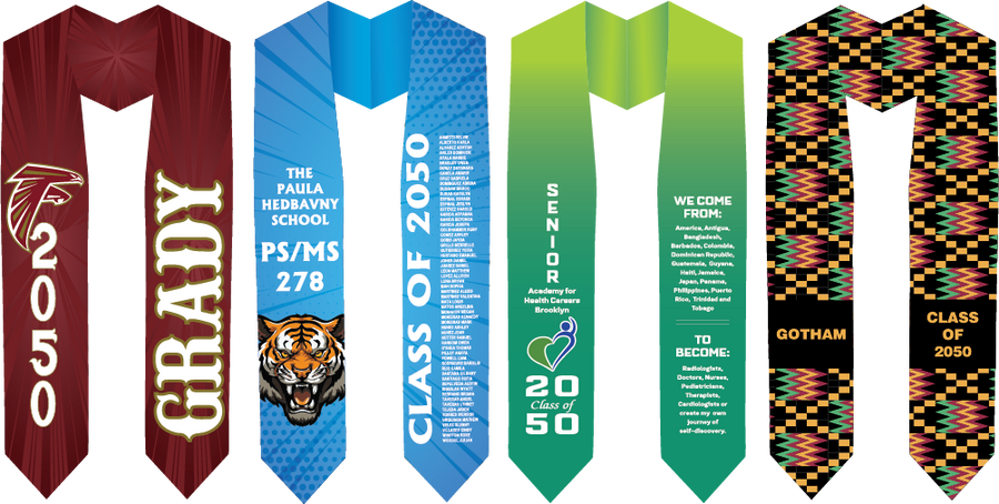 Cap and Gown Direct Full Color Sublimated Stoles
