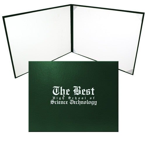 Cap and Gown Direct Hunter Green Graduation Diploma Cover
