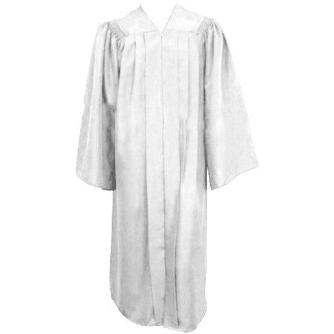 Cap and Gown Direct Kinder Matte White Gown
