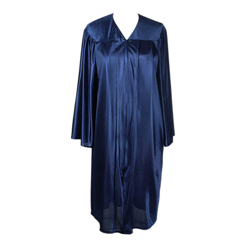 Cap and Gown Direct Kinder Shiny Navy Graduation Gown
