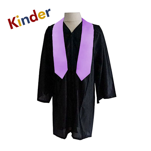 Cap and Gown Direct Lavender Kindergarten Preschool Graduation Stole – Kids Satin Grad Sash