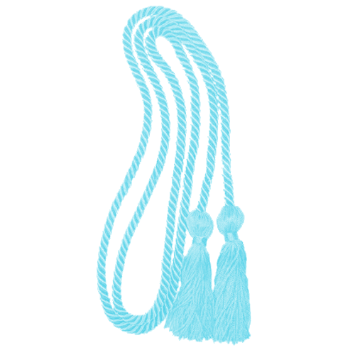 Cap and Gown Direct Light Blue Honor Cord