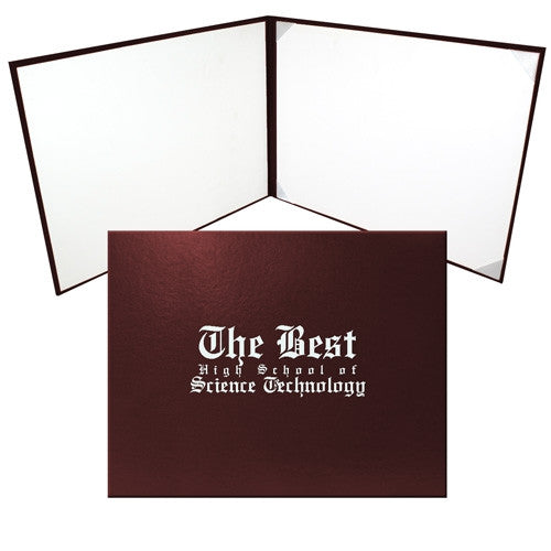 Cap and Gown Direct Maroon Graduation Diploma Cover