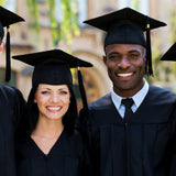 Cap and Gown Direct Matte Black Graduation Cap and Tassel with Gold 2026 Year Charm, view 2