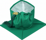 Cap and Gown Direct Matte Kelly Green Graduation Cap and Tassel, view 3