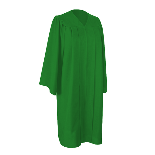Cap and Gown Direct Matte Kelly Green Graduation Gown