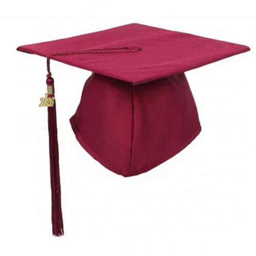 Cap and Gown Direct Matte Maroon Graduation Cap and Tassel
