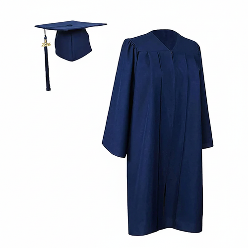 Cap and Gown Direct Matte Navy Cap, Gown and Tassel  for Graduation