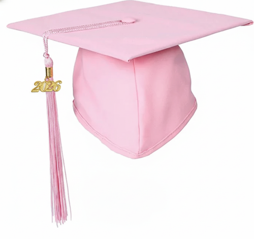 Cap and Gown Direct Matte Pink Graduation Cap and Tassel