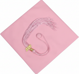 Cap and Gown Direct Matte Pink Graduation Cap and Tassel, view 2