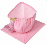 Cap and Gown Direct Matte Pink Graduation Cap and Tassel, view 3