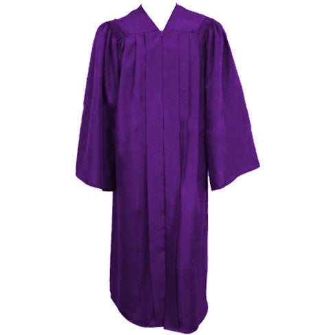 Cap and Gown Direct Matte Purple Graduation Gown