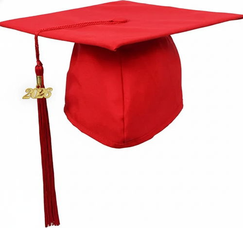 Cap and Gown Direct Matte Red Graduation Cap and Tassel