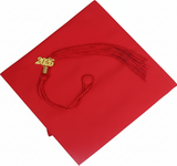 Cap and Gown Direct Matte Red Graduation Cap and Tassel, view 2