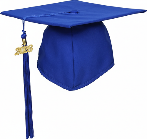 Cap and Gown Direct Matte Royal Blue Graduation Cap and Tassel