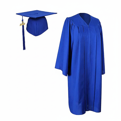 Cap and Gown Direct Matte Royal Blue Cap, Gown and Tassel  for Graduation
