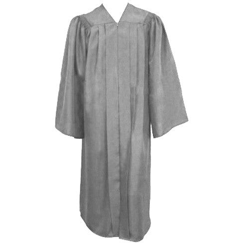 Cap and Gown Direct Silver Matte Graduation Gown