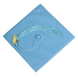 Cap and Gown Direct Matte Light Blue Graduation Cap and Tassel, view 2