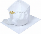 Cap and Gown Direct Matte White Graduation Cap and Tassel, view 3