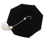 Cap and Gown Direct Black Velvet Octagon Doctoral Tam – 8-Sided with Gold Tassel & Velvet Hem, view 3